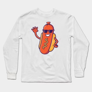 Cool Hotdog Long Sleeve T-Shirt